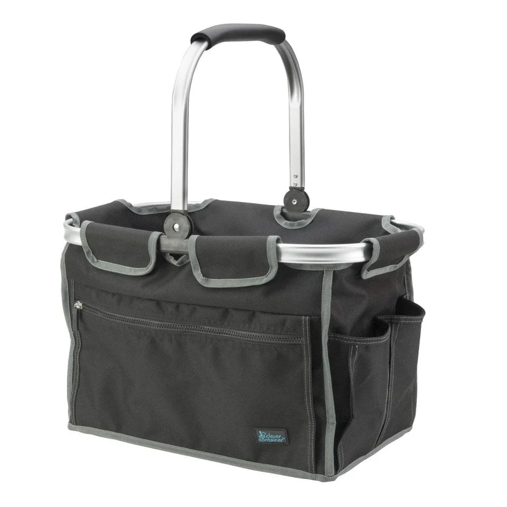 Picnic Basket w/‎ Large Main Compartment & 7 Outer Pockets Utility Basket